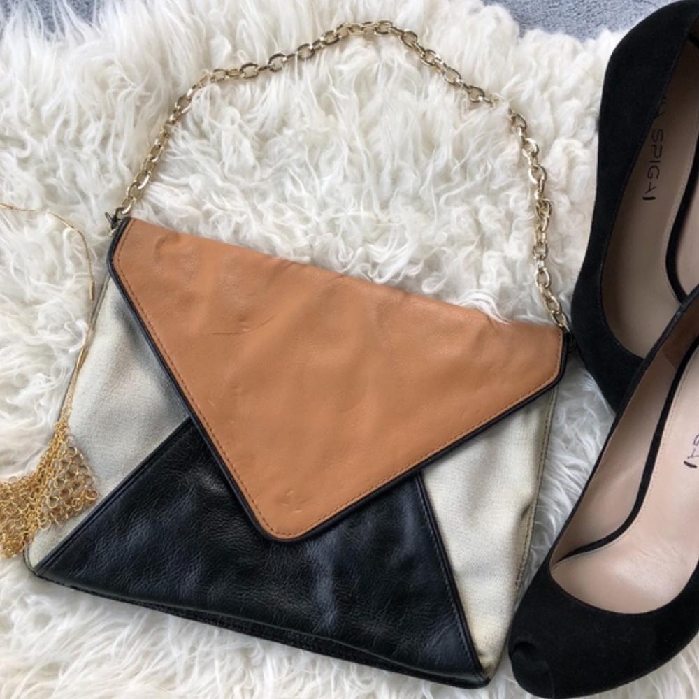 Banana Republic Vintage Leather Clutch Bag